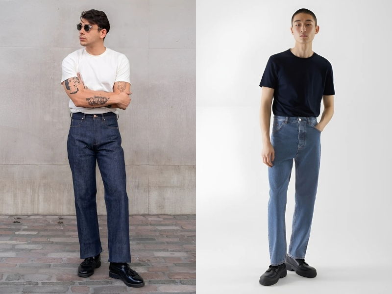 Cách phối đồ cho nam cao 1m65 với quần jeans