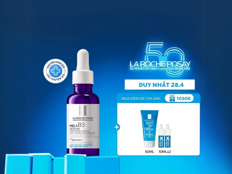 Dưỡng chất giảm thâm nám và dưỡng sáng toàn diện La Roche-Posay Mela B3 serum 30ml
