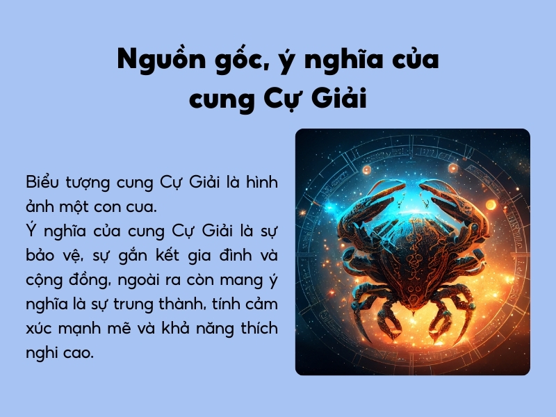 Nguồn gốc ra đời và ý nghĩa của cung Cự Giải