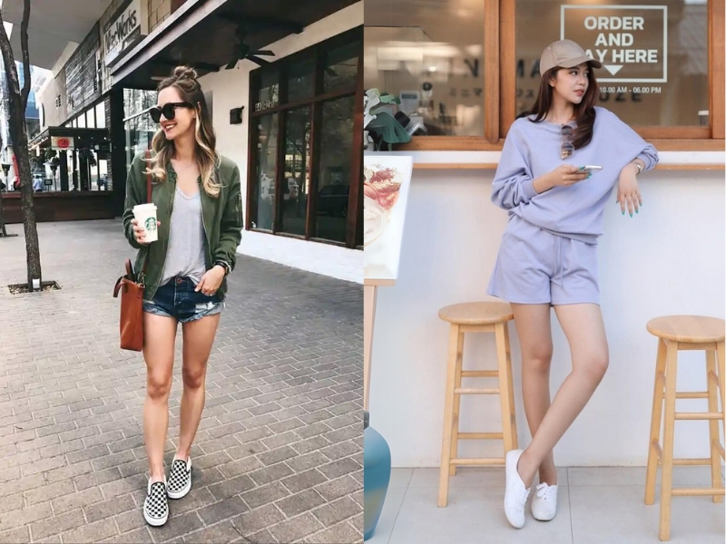 Kết hợp giày slip-on với mũ lưỡi trai