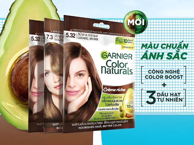 Kem nhuộm tóc tại nhà Garnier