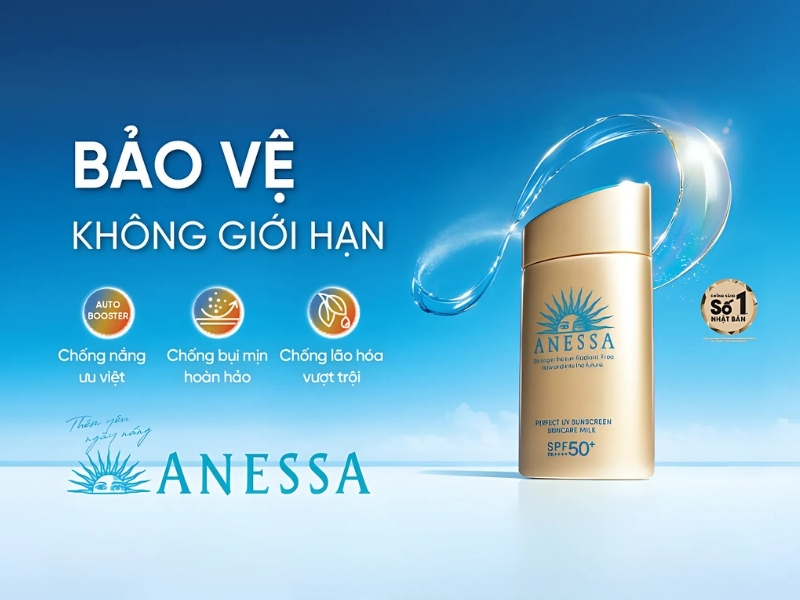 Công dụng kem chống nắng Anessa Gold Milk