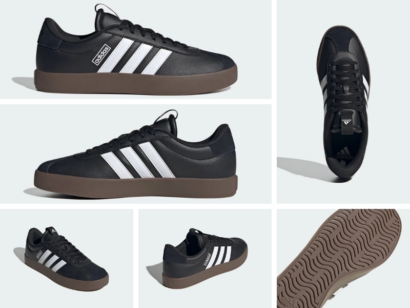 adidas VL Court 3.0 ID6286 màu đen cho nam