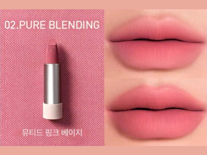 Son 3CE Cashmere Hug Lipstick màu Pure Blending