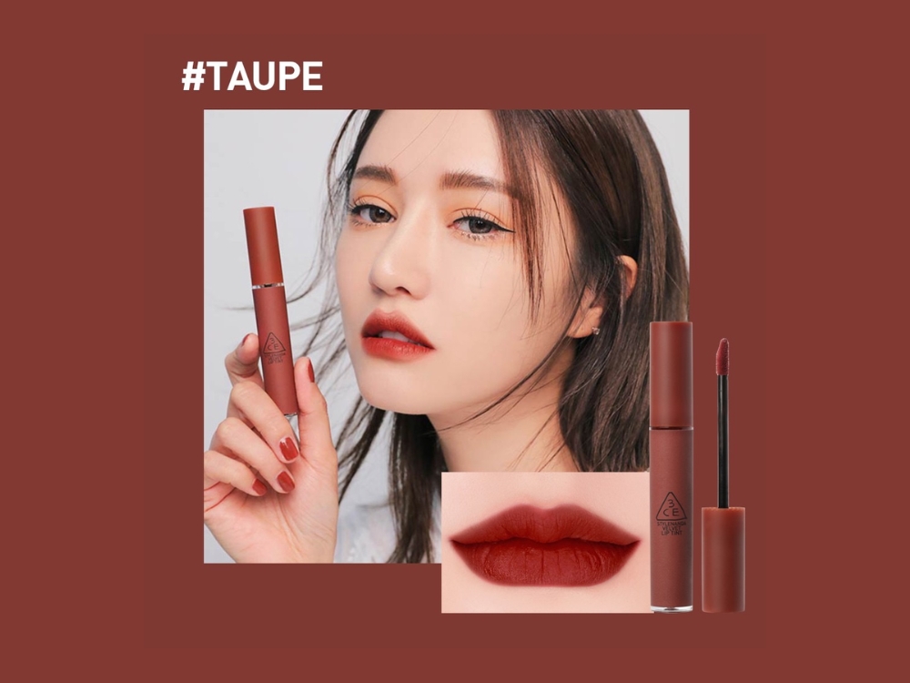 Son kem 3CE Velvet Lip Tint Taupe