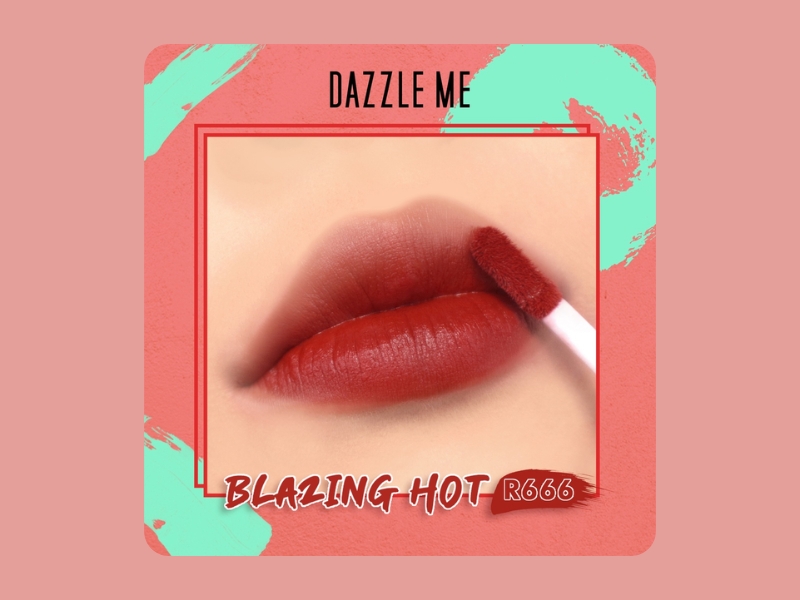 Son DAZZLE ME Mousse Lip Cream màu R666