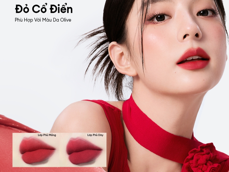 son Colorkey khi tô nhạt và tô đậm