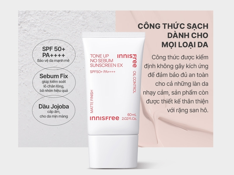 Kem chống nắng nâng tone INNISFREE