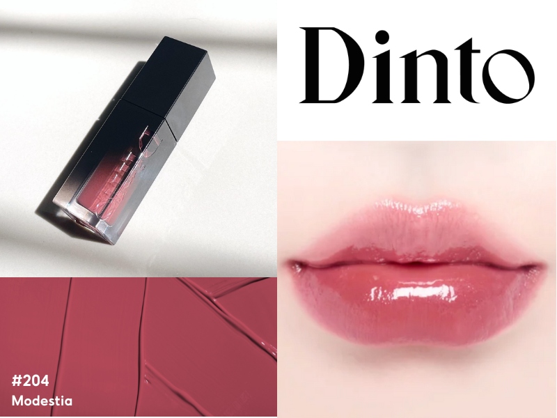 Son cho da ngăm DINTO Blur Glowy Lip Tint 204