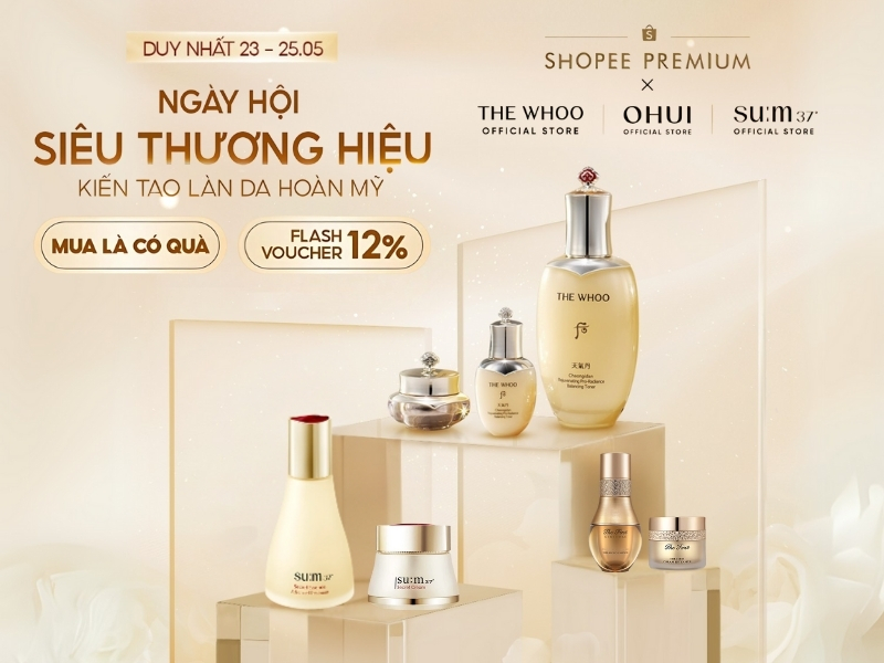 Chương trình sale cực đỉnh của The Whoo, OHUI và Su:m37