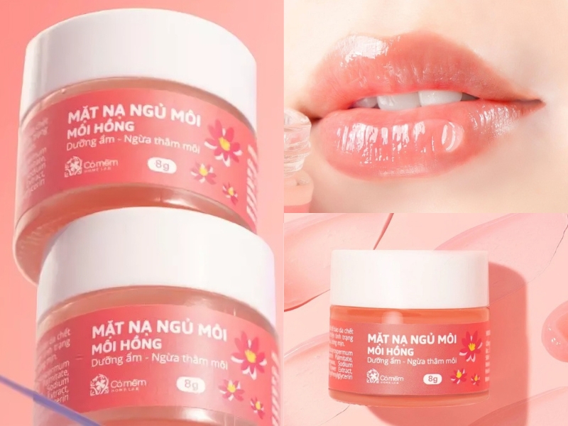 Mặt nạ ngủ Môi Hồng Cỏ Mềm