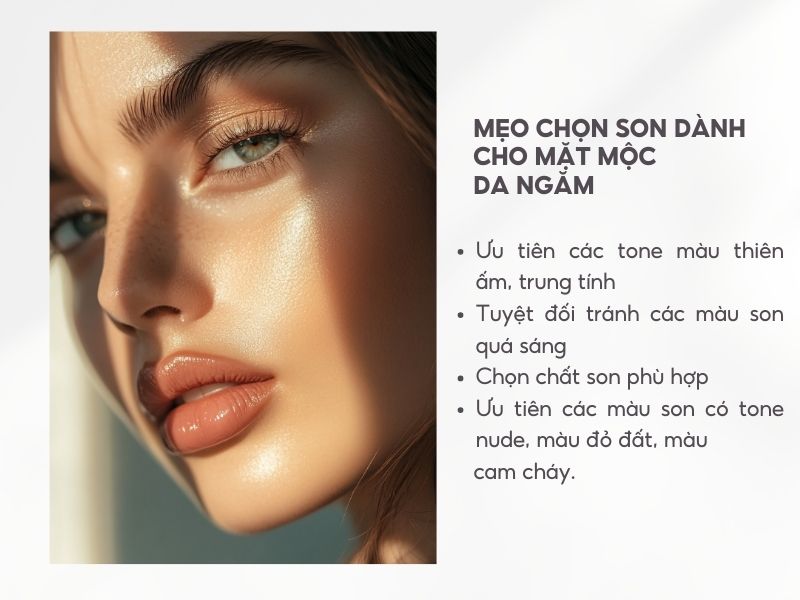 Mẹo chọn son hợp với da ngăm mặt mộc