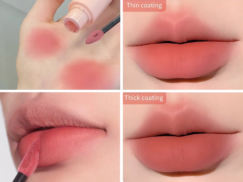 Son hồng cam trầm Mooekiss V08 cho da ngăm