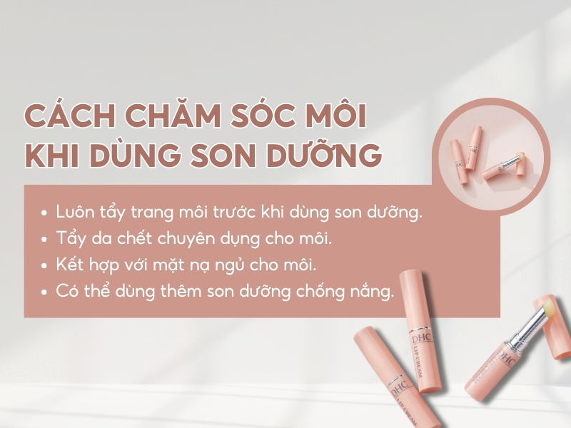 Gợi ý bạn cách chăm sóc môi hiệu quả