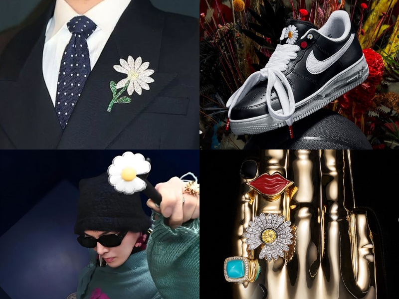 Các vật phẩm hoa cúc thiếu cánh của G-Dragon