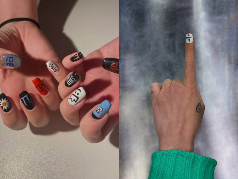Kiểu nail G Dragon.