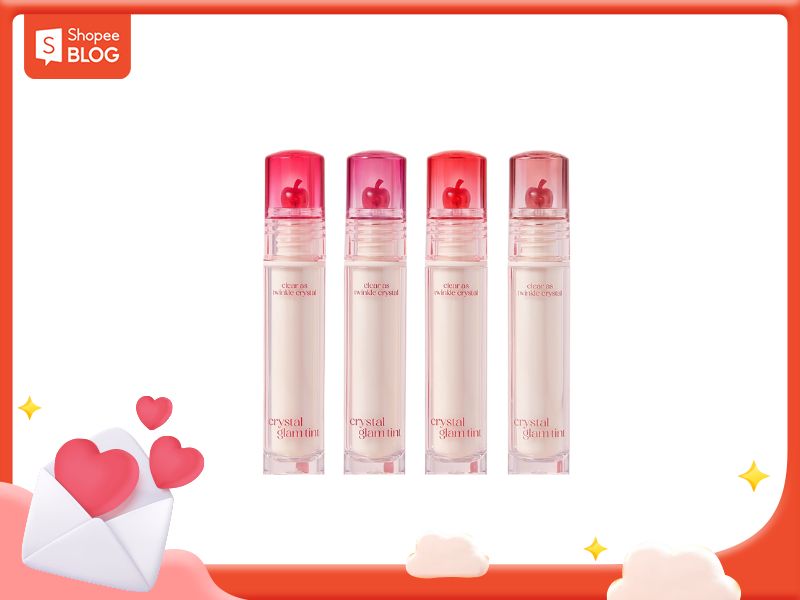 Son Clio Crystal Glam Tint màu #04 Pale Plum