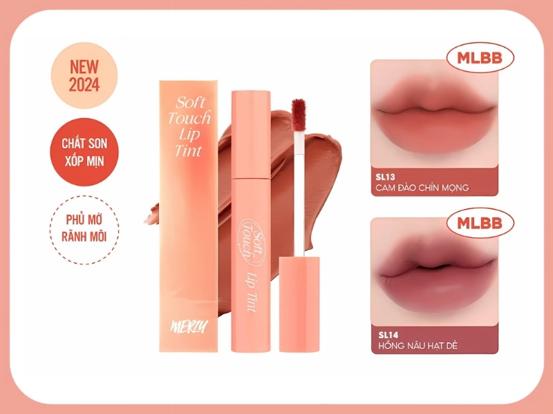 Màu đẹp nhất dòng son Merzy Soft Touch Lip Tint
