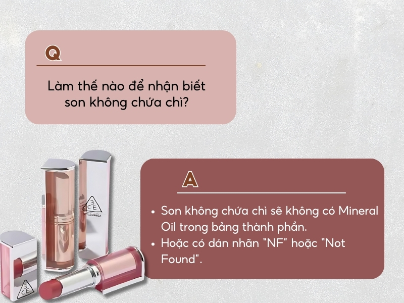 Son nào không có chì?