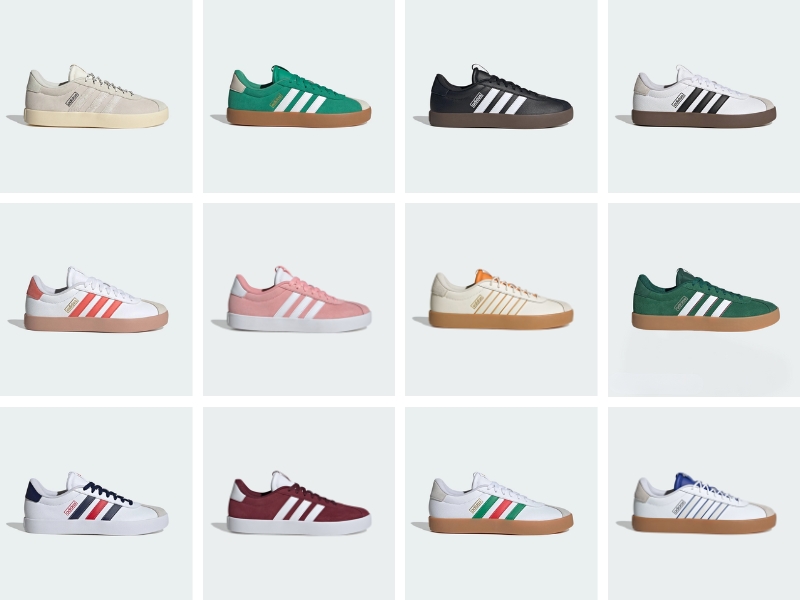 Bảng màu giày adidas VL Court 3.0