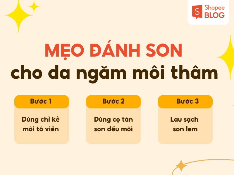 Các bước đánh son