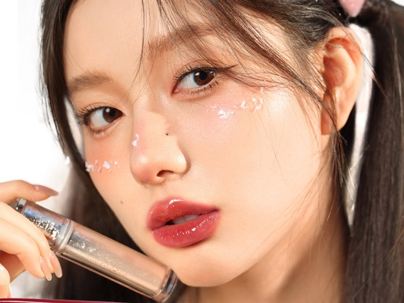Son bóng Jullydoll "Ice-iron" Watery Lip Gloss - Hot Red Wine 07