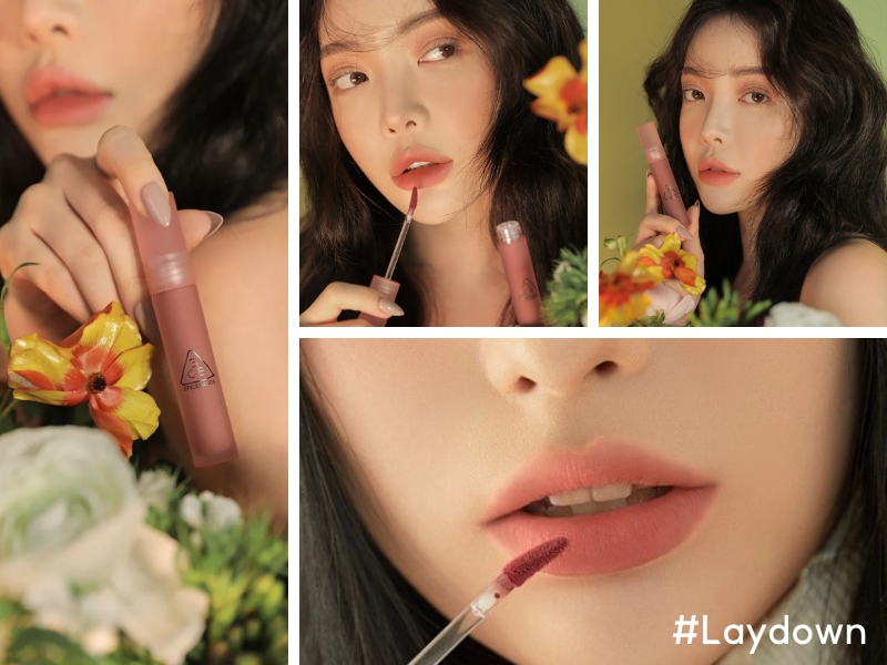 Son cho da ngăm 3CE Blur Water Tint Laydown