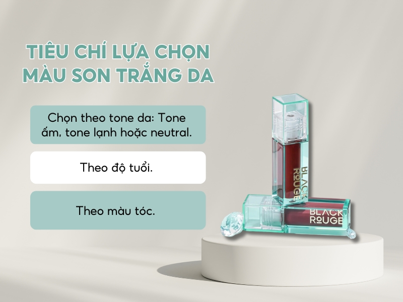 Cách lựa chọn màu son làm sáng da hiệu quả (Nguồn: CreatifyStudio/stock.adobe.com, Black Rouge Vietnam Official/shopee.vn)