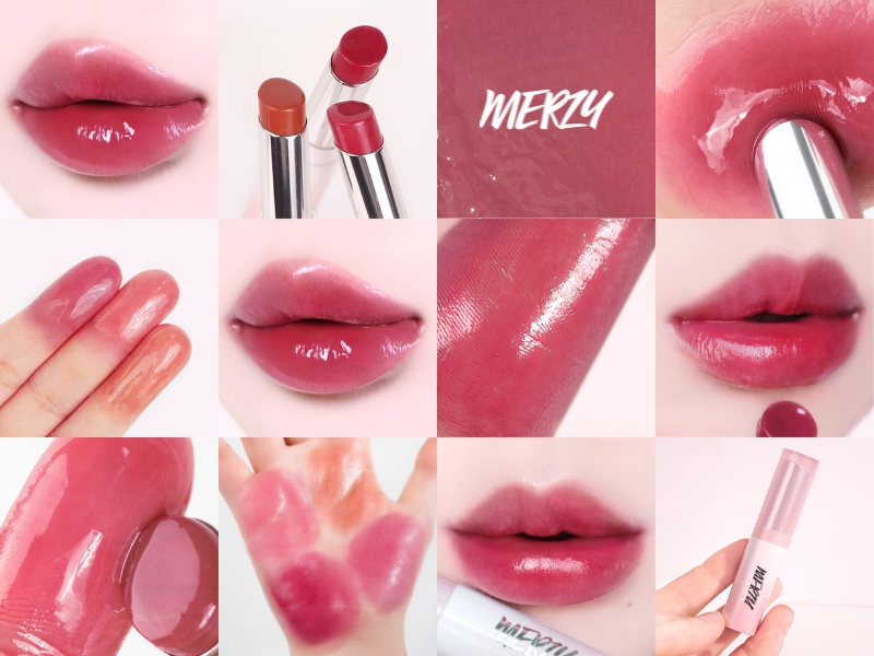 Swatch son Merzy Siren Melting Color Lip Balm