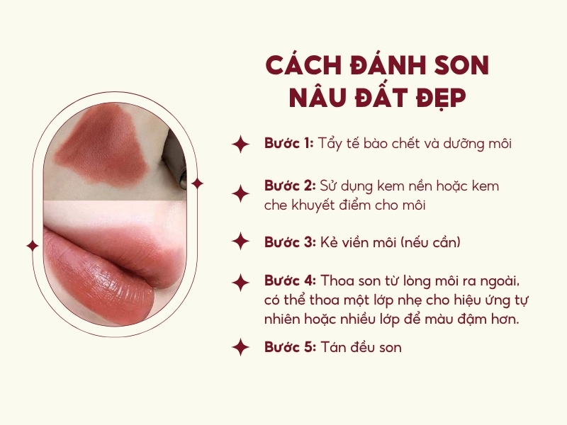 Cách đánh son màu cam đất đẹp
