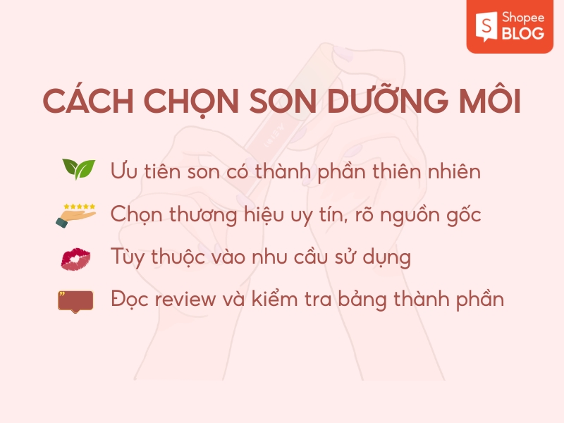 Lựa chọn son dưỡng
