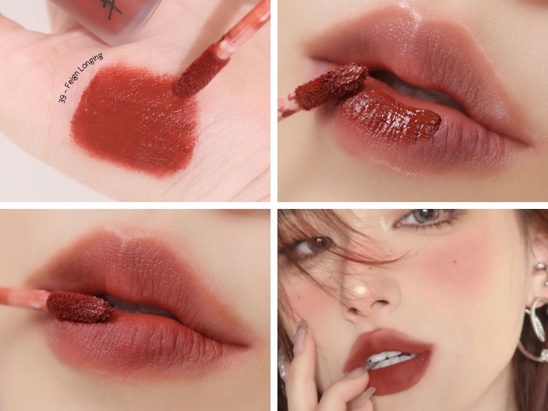 Son đỏ nâu cho da ngăm Bbia Last Velvet 39