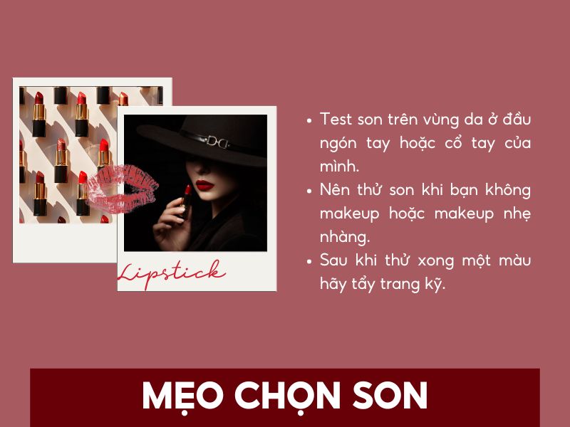 Mẹo test son phù hợp khi đi mua