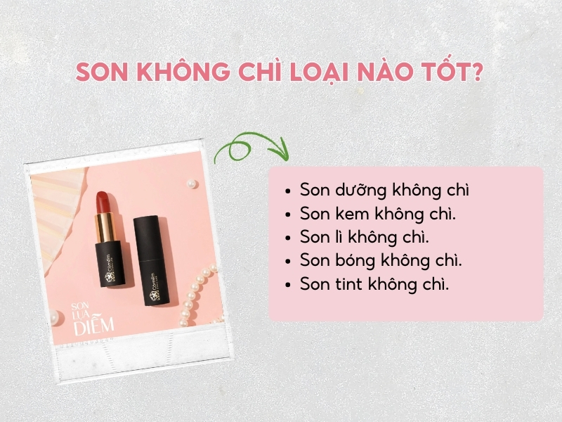 Mách bạn các loại son tốt không chì