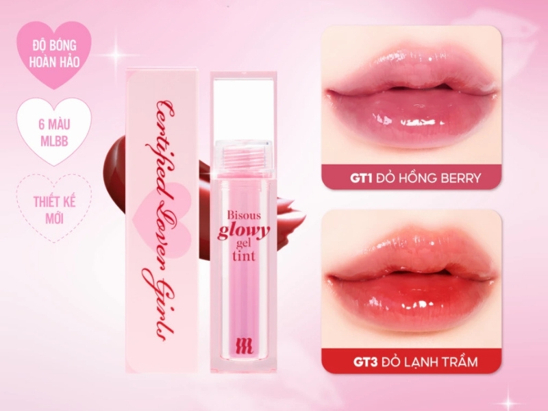 Màu đẹp nhất dòng son Merzy Bisous Glowy Gel Tint