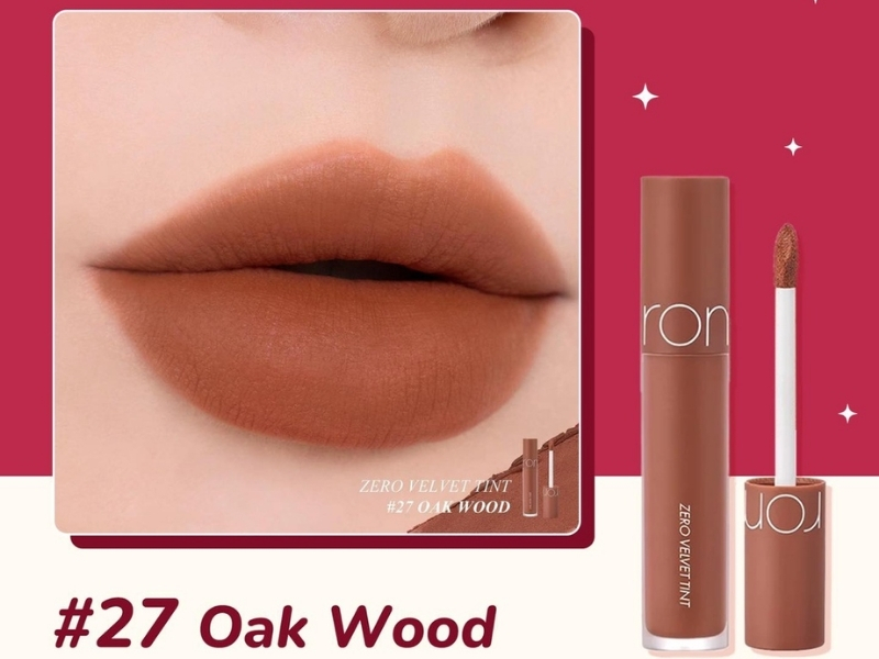 Son môi màu cam đất Romand #27 OAK WOOD