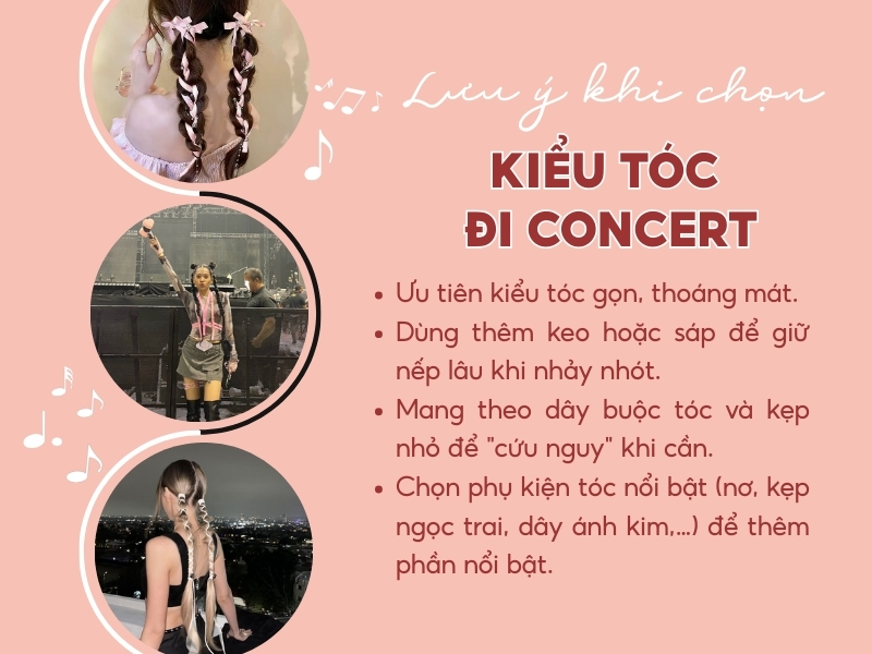 Tips nhỏ khi chọn kiểu tóc đi concert