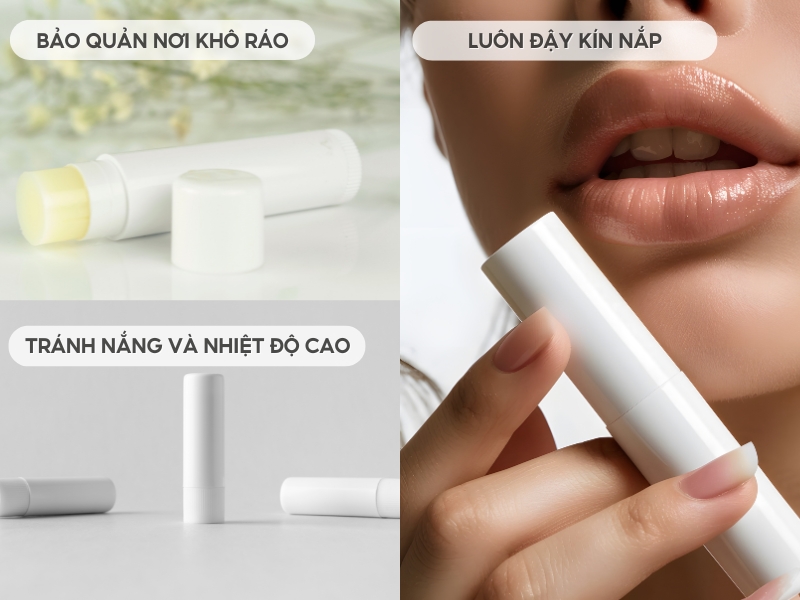 Cách bảo quản son dưỡng LipIce được hãng khuyên làm