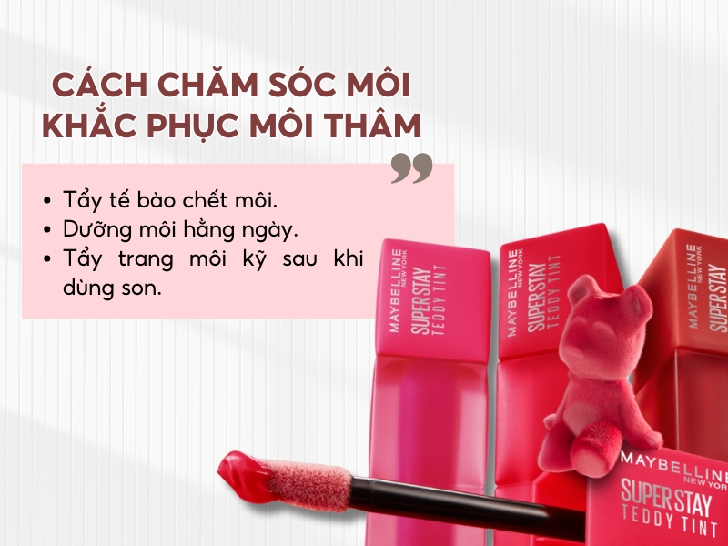 Cách chăm sóc môi cho nàng môi thâm