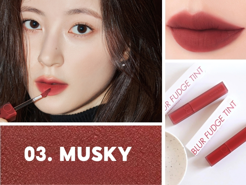 Son cho da ngăm Romand Blur Fudge Tint 03