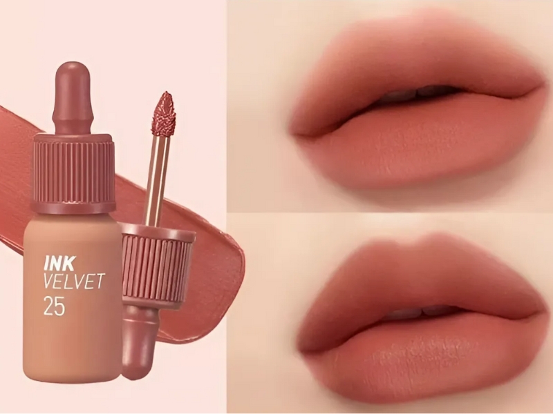 Son kem Peripera Ink Velvet 25 Cinnamon Nude