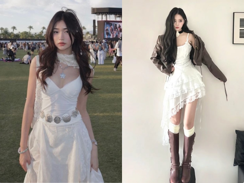 Đi concert mặc gì? Váy suông dài