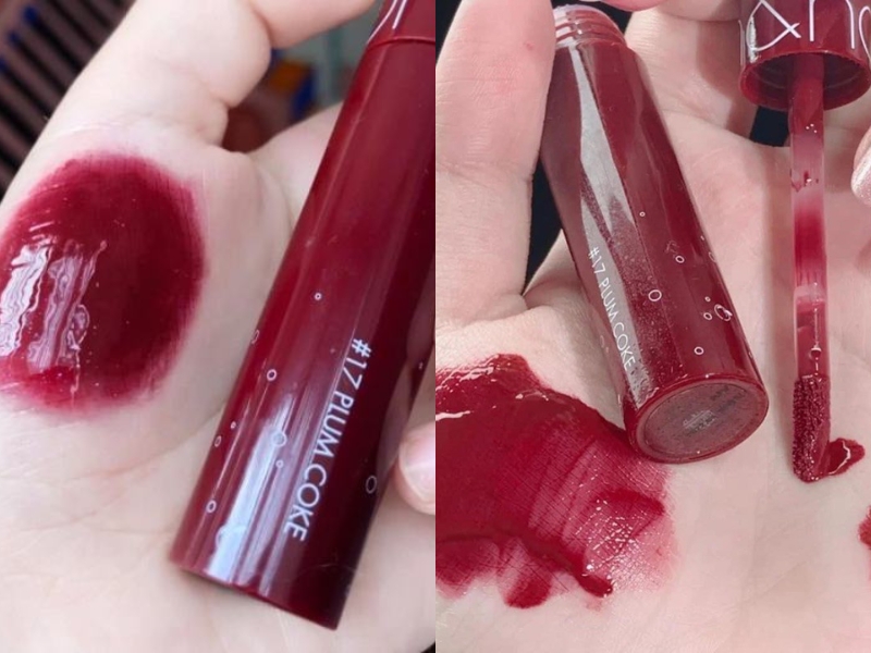 Romand Dewyful Water Tint màu 17 Plum Coke swatch