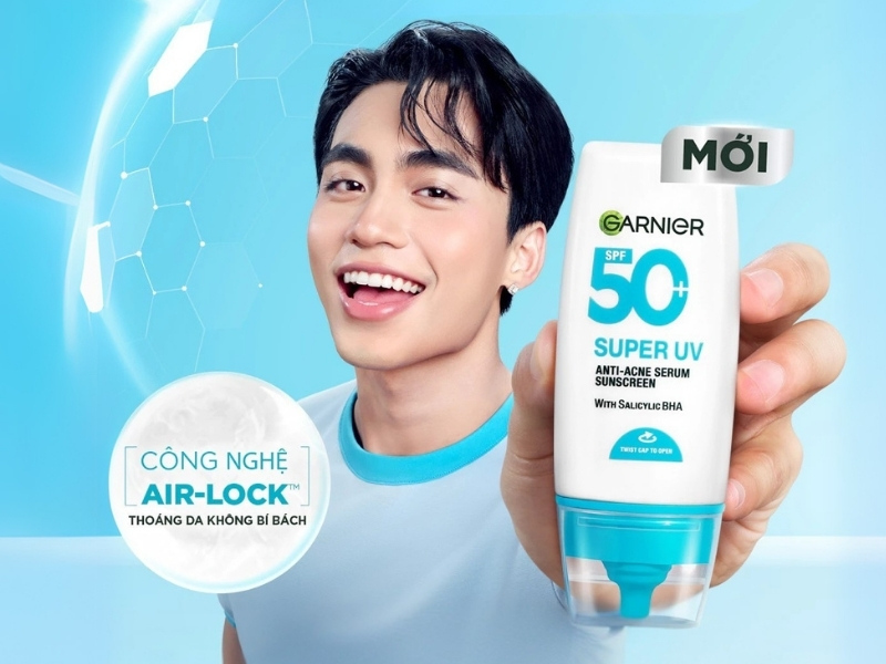 Kem chống nắng Garnier phổ rộng kiềm dầu
