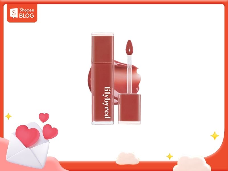 màu son đỏ ánh hồng lilybyred