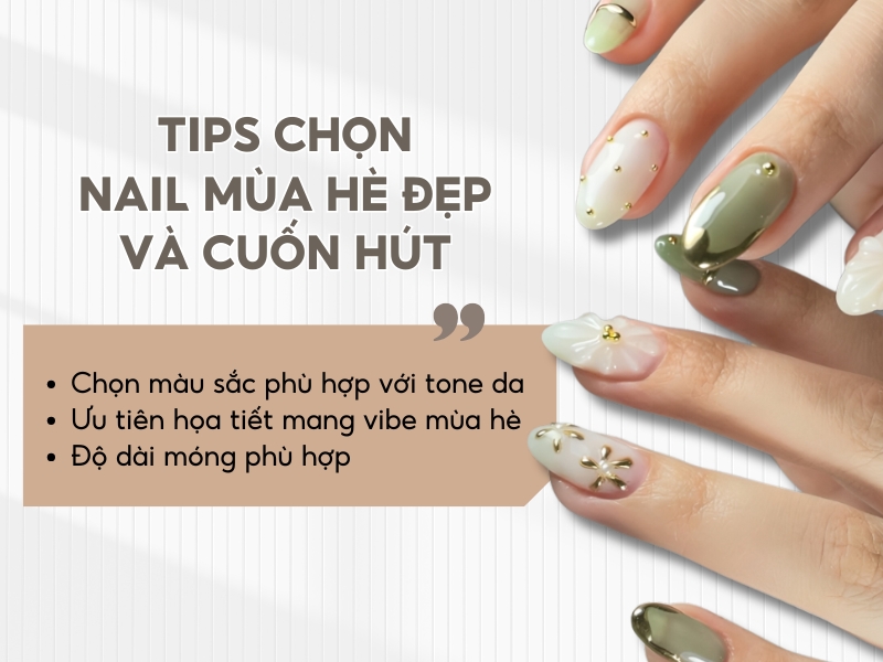 Làm thế nào để có bộ nail mùa hè đơn giản nhưng vẫn cuốn hút