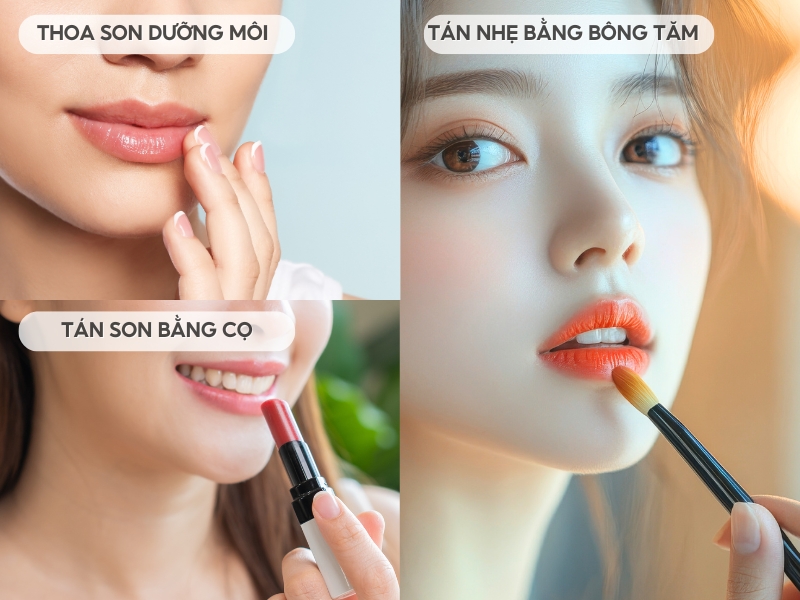 Các bước sử dụng son Romand Blur Fudge