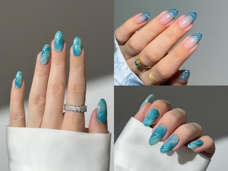 mẫu nail ombre