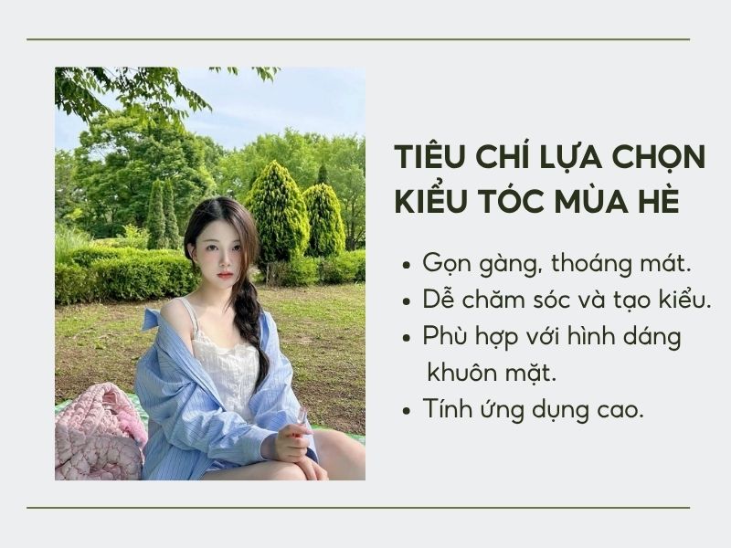 tiêu chí chọn kiểu tóc mùa hè