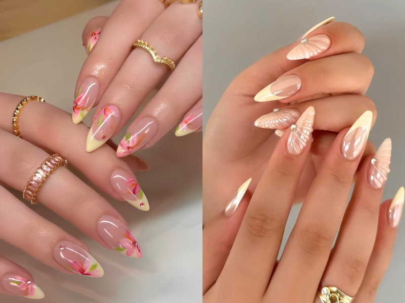 Nails biển ombre đầu móng